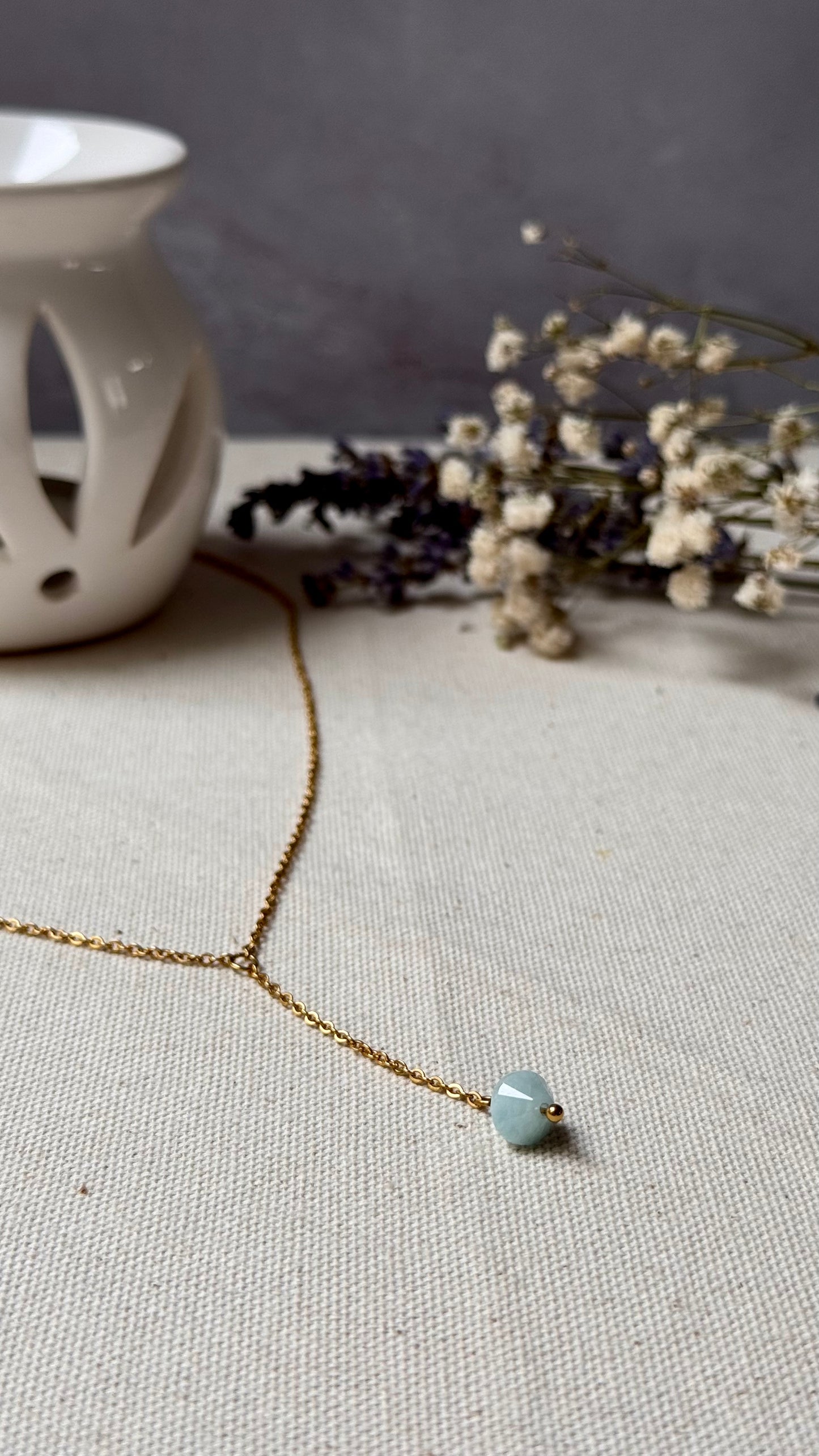 Collier Aigue marine