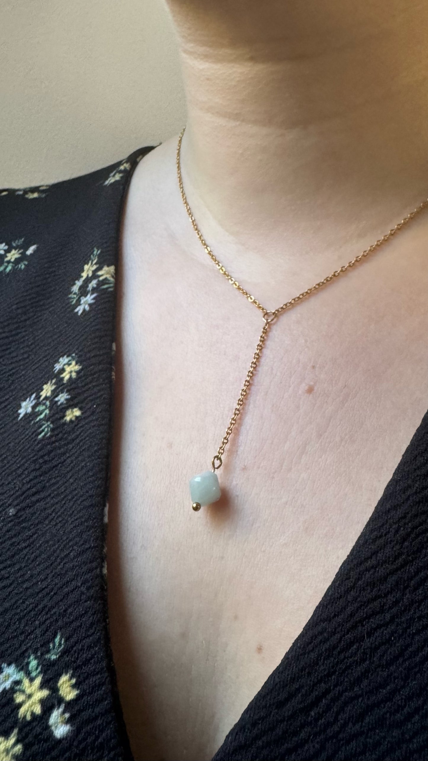 Collier Aigue marine