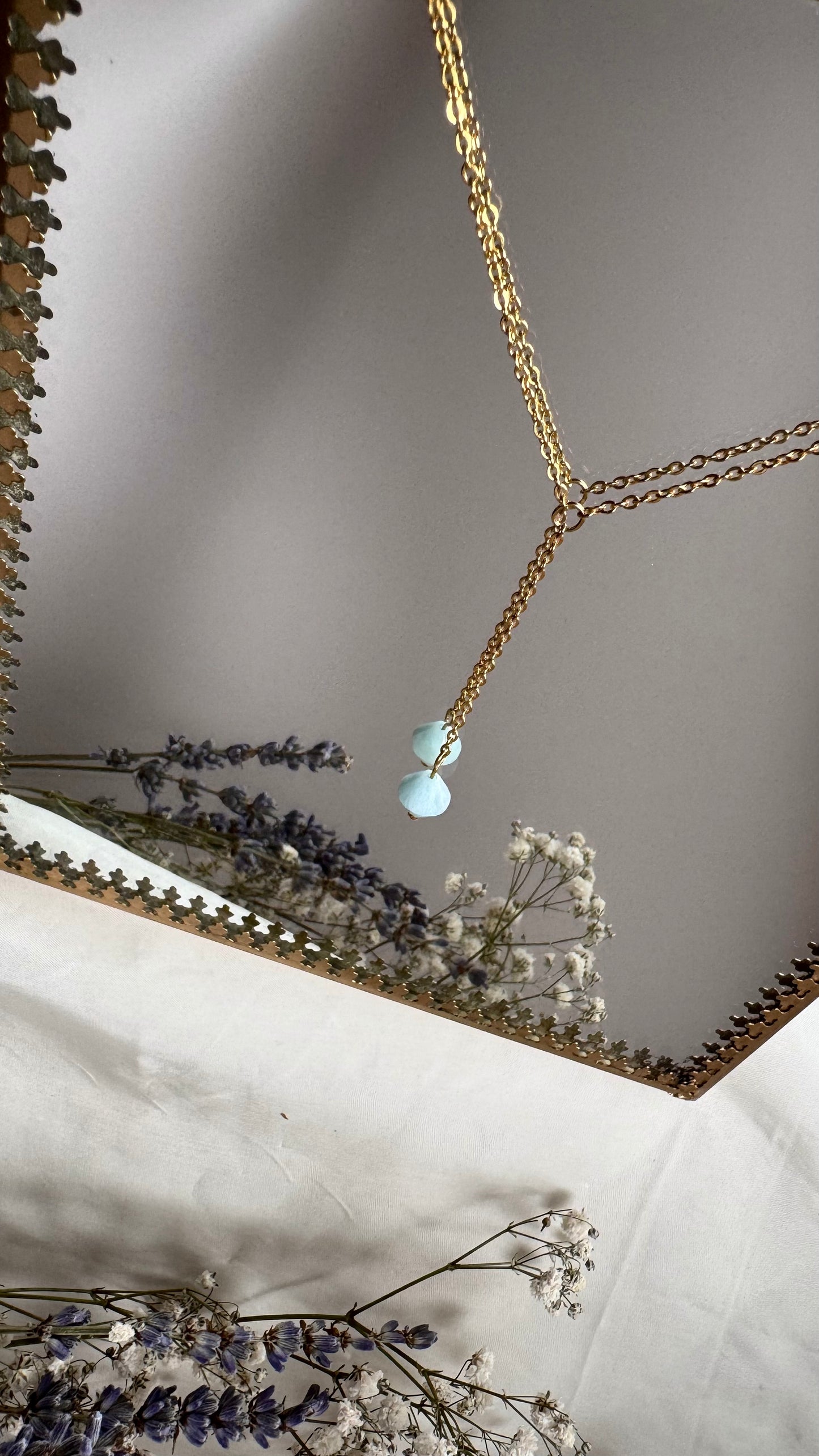 Collier Aigue marine