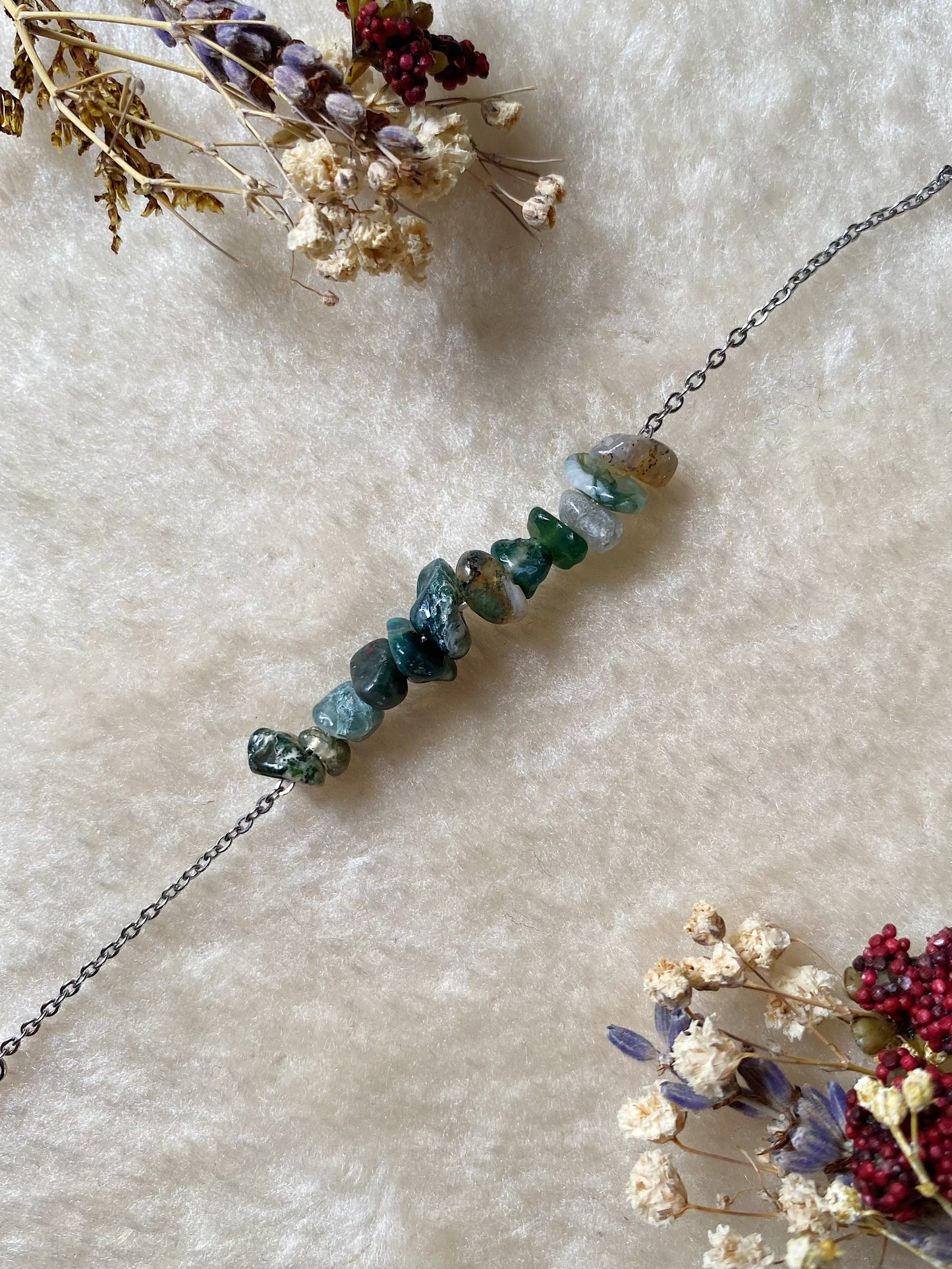 Bracelet Basique - Agate Mousse