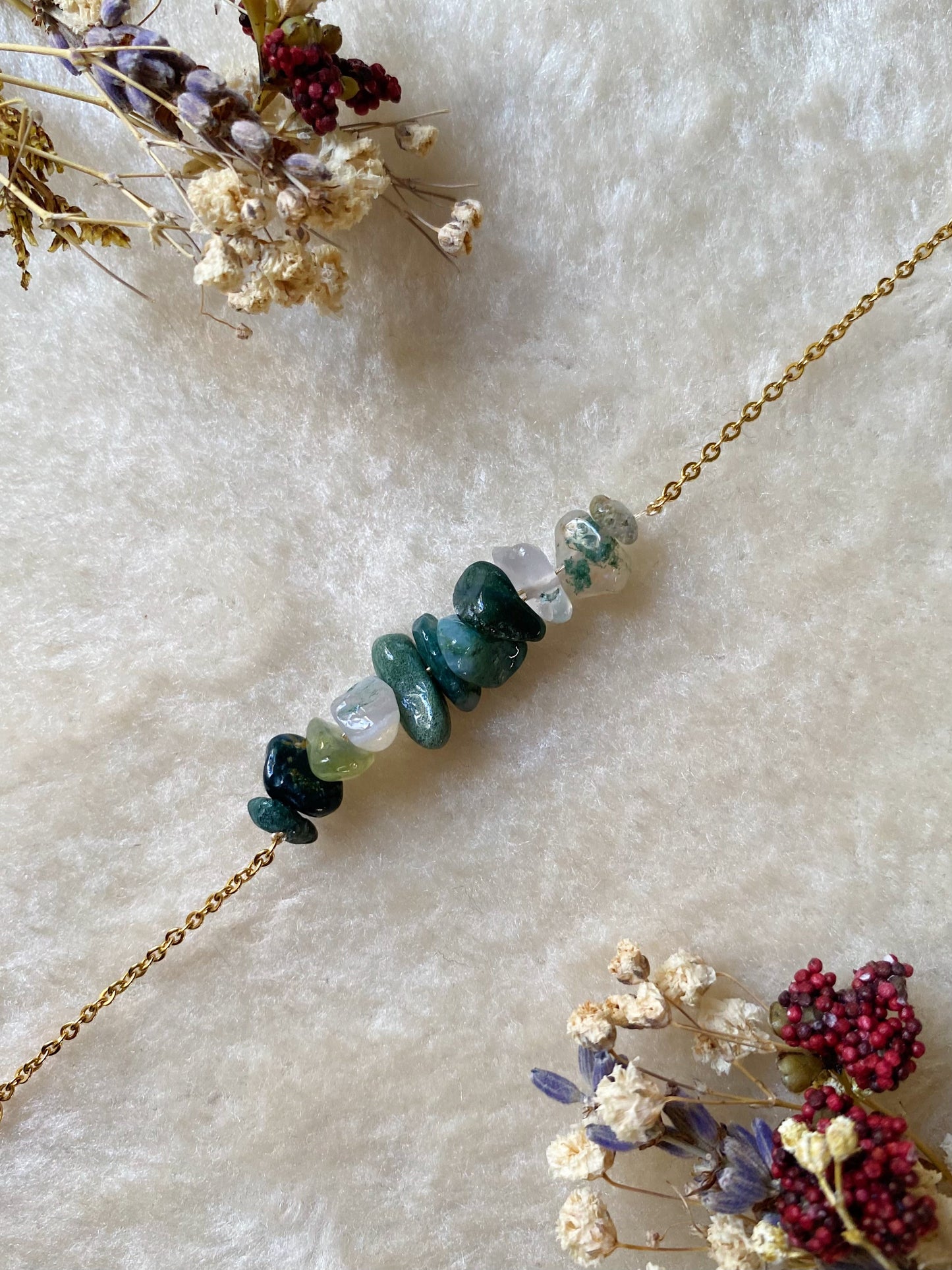 Bracelet Basique - Agate Mousse