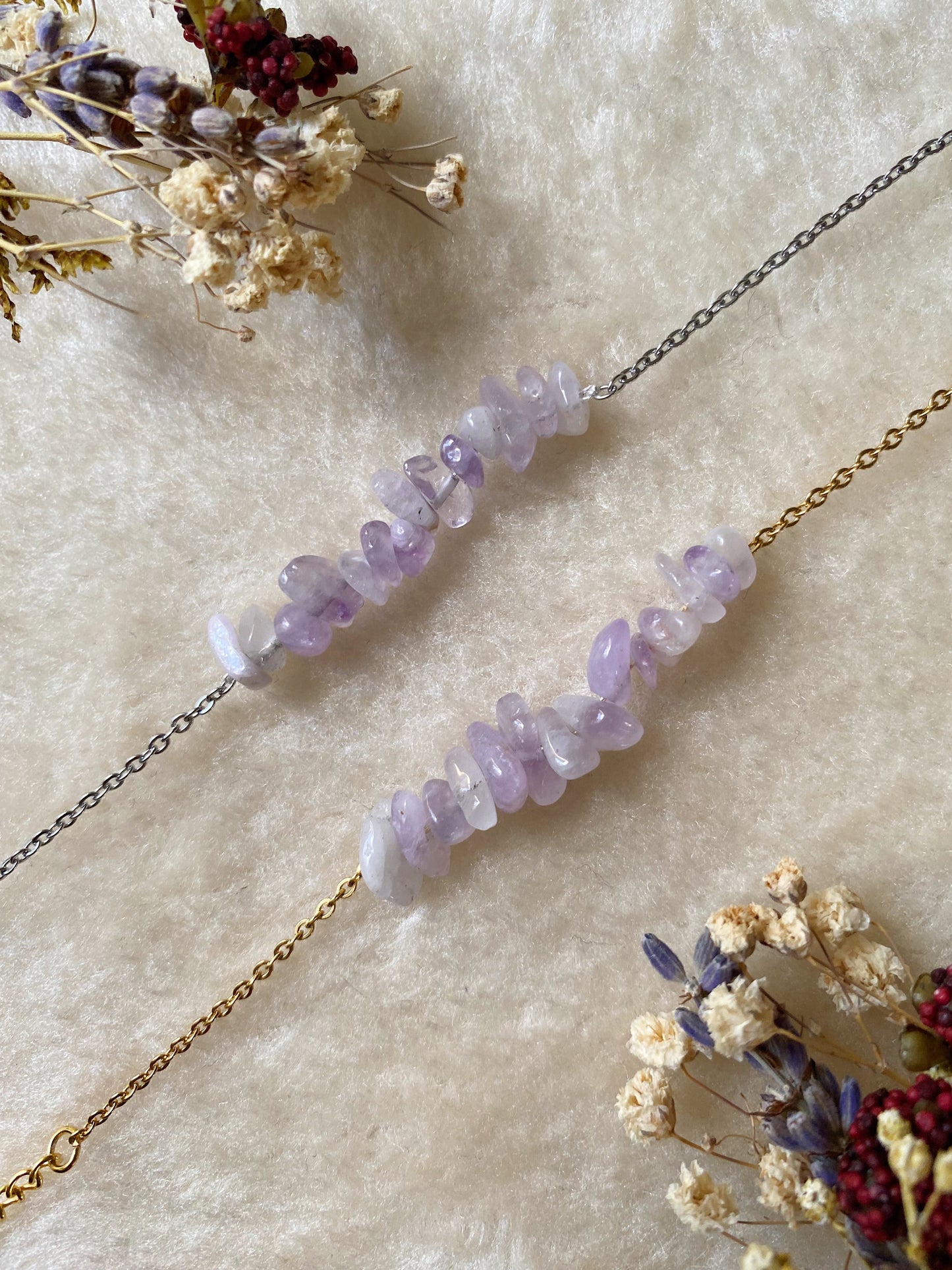 Bracelet Basique - Améthyste Lavande