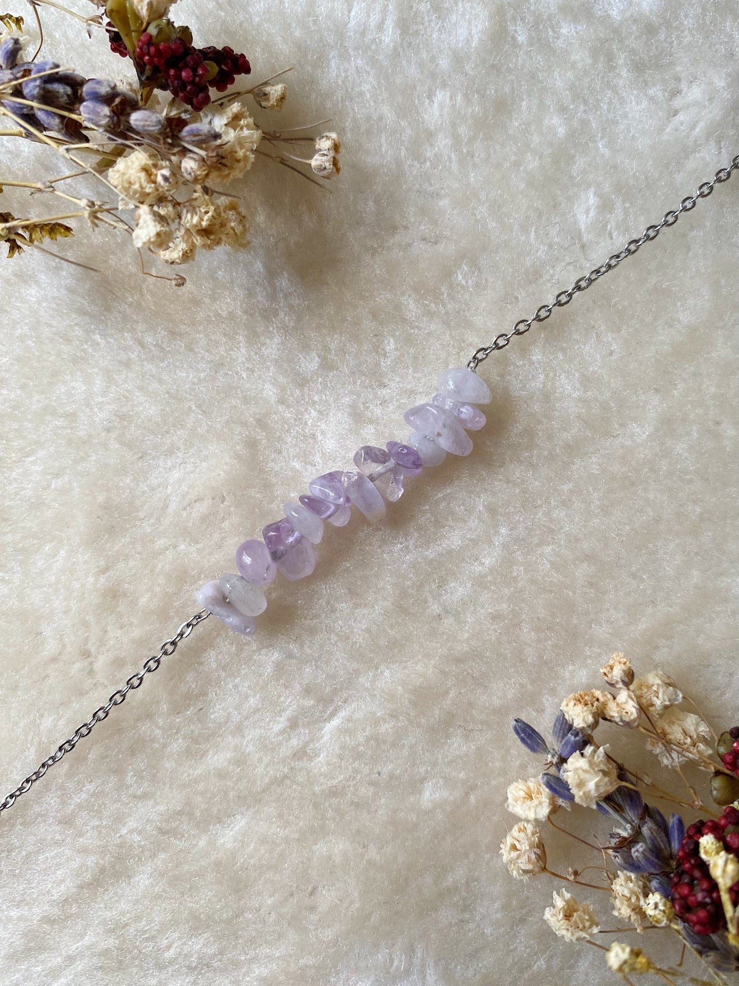 Bracelet Basique - Améthyste Lavande