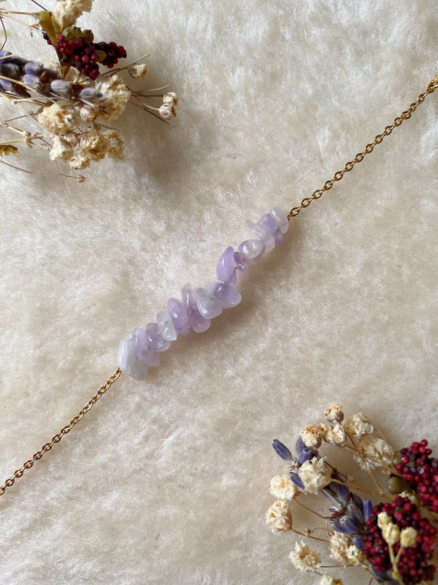 Bracelet Basique - Améthyste Lavande