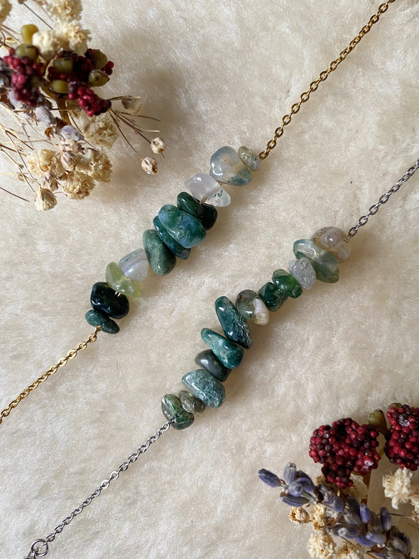 Bracelet Basique - Agate Mousse